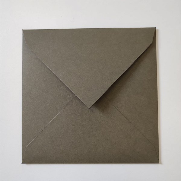 Envelope Quadrado Verde Oliva