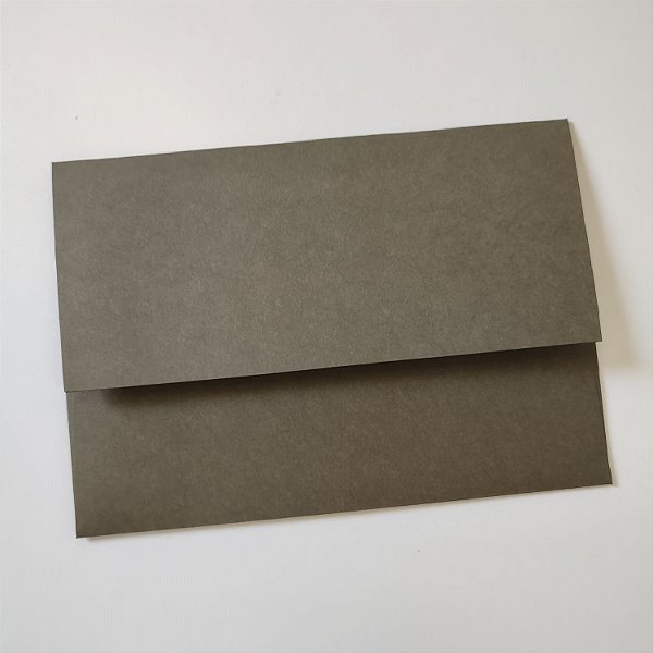 Envelope Janela Aba reta Verde Oliva