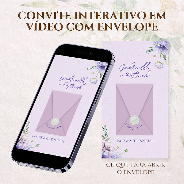 CONVITE ANIMADO EM VÍDEO PARA CASAMENTO
