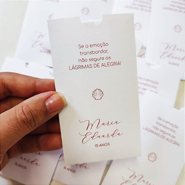 Lágrimas de Alegria Envelope Luva Fucsia
