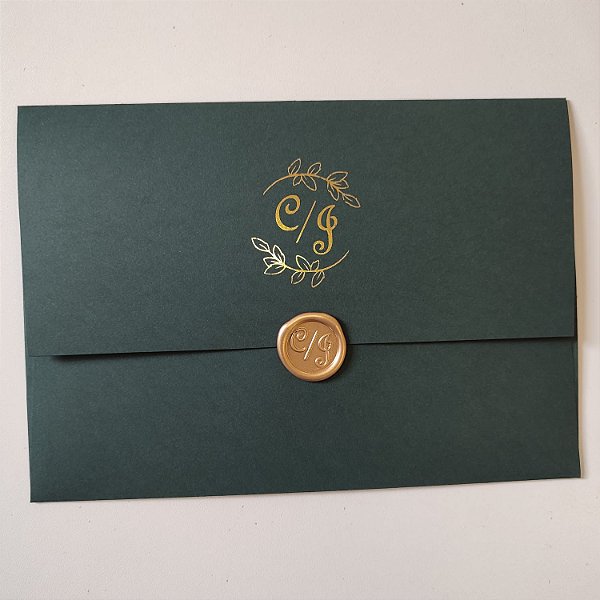 Convite Casamento Grande Aquarela Fazenda a Quêrencia Vergetal