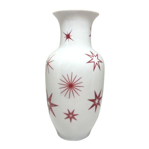 Vaso M Estrelas Vermelhas