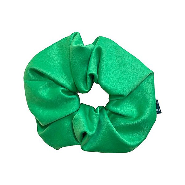 Scrunchie - Elástico de Cetim Verde