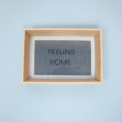 Quadro de Madeira Natural P FEELING HOME