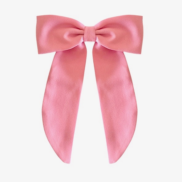 Laço Charlotte M de Crepe Rosa
