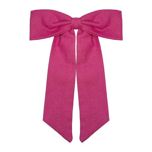 Maxi Laço de Linho Pink