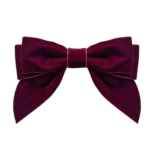 Laço Hanna P de Veludo Roxo