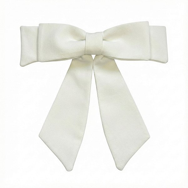 Laço Lívia M de Crepe Branco