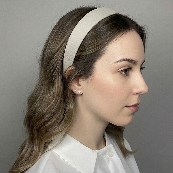 Tiara Flat de Crepe Off White