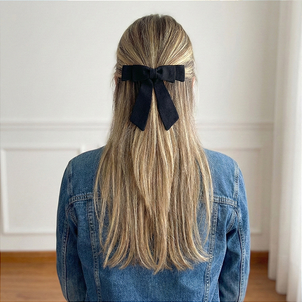 Laço Lívia P de Linho Preto