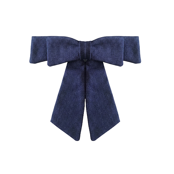 Laço Lívia P de Linho Azul Marinho
