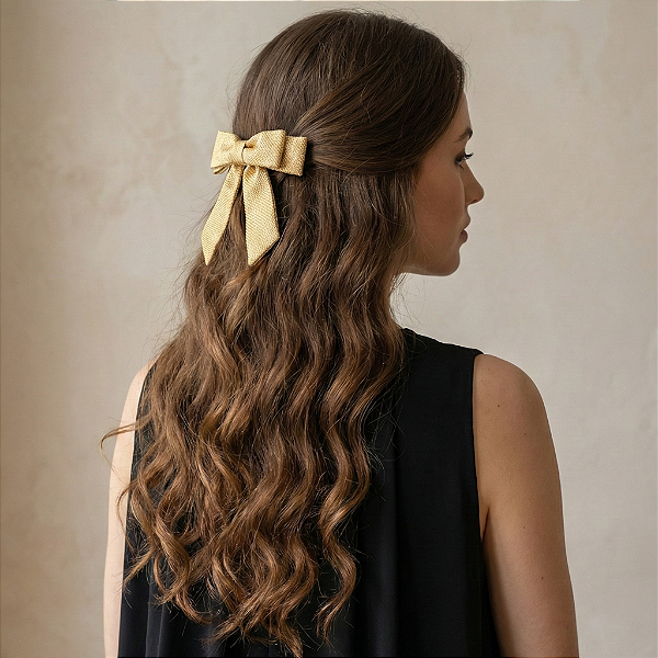 Laço Lívia P Lurex Dourado
