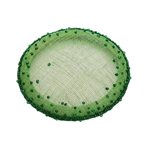 Casquete Verde Bordada