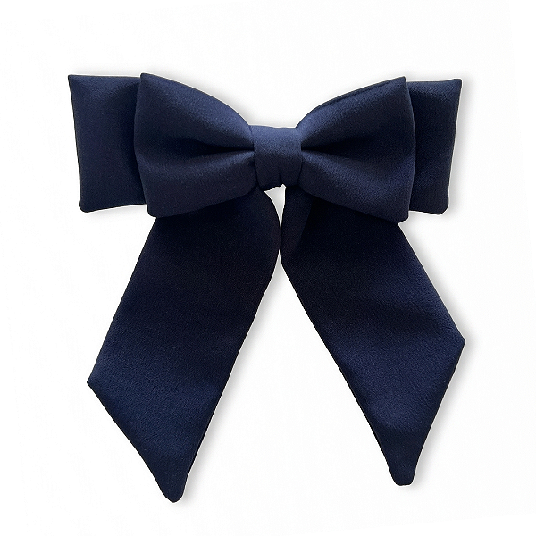 Laço Ísis Crepe Azul Marinho