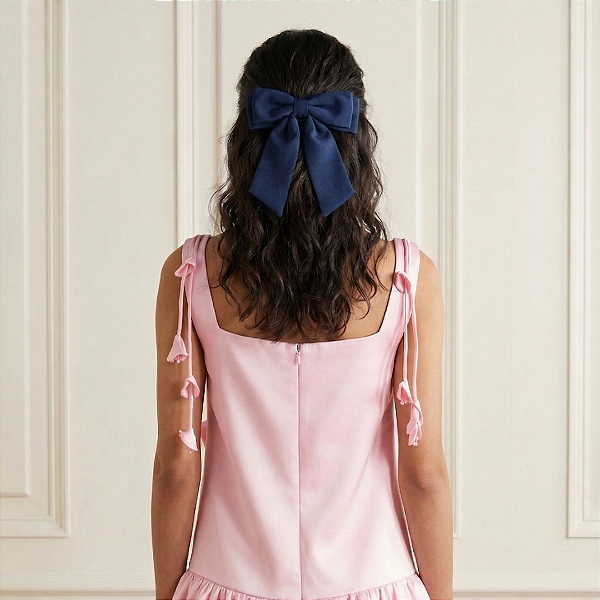 Laço Maya P Crepe Azul Marinho