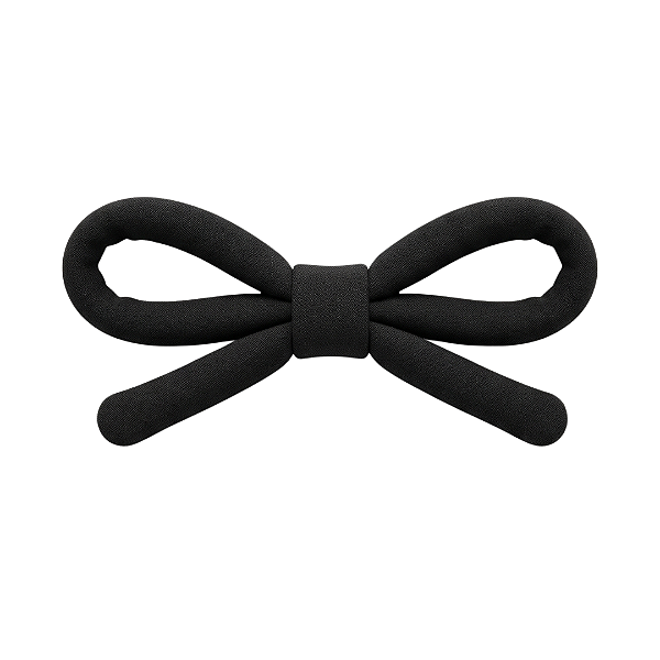 Laço Filippa de Crepe Preto