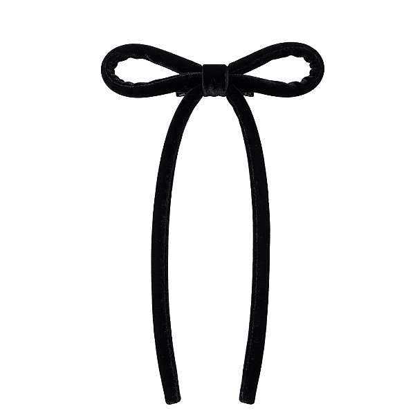 Laço Serena de Veludo Preto