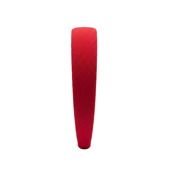Tiara Flat P Crepe Vermelho