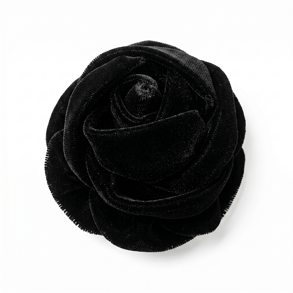 Flor Emily P de Veludo Preto