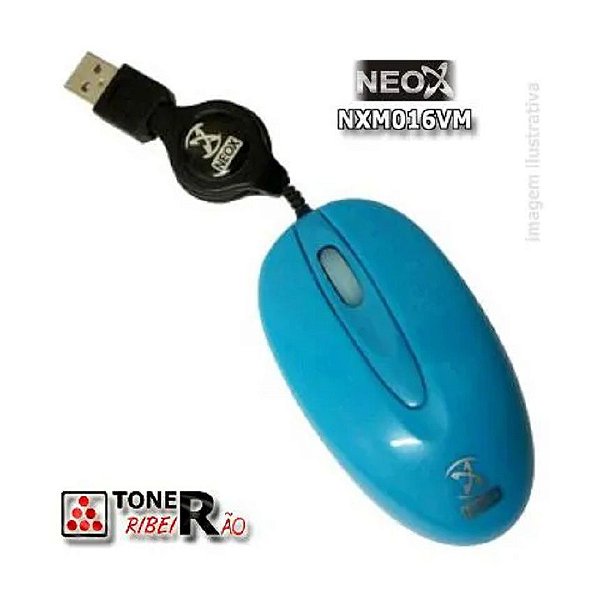 Mini Mouse Optico USB Azul Neox NXM016VM