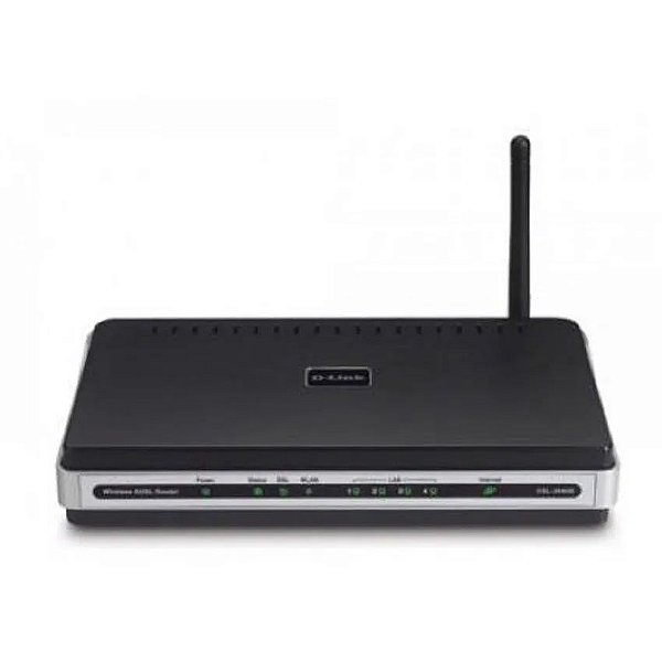 Roteador/Acess Point D-Link DSL-2640B Wireless ADSL2+ c/ 4 Portas