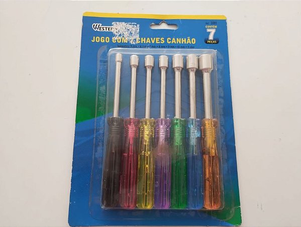 Jogo Com 7 Chaves Canhão Da Marca  Western