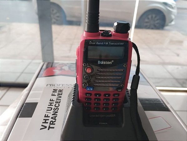 RÁDIO COMUNICADOR PROFISSIONAL BOISTON UV-558  VERMELHO