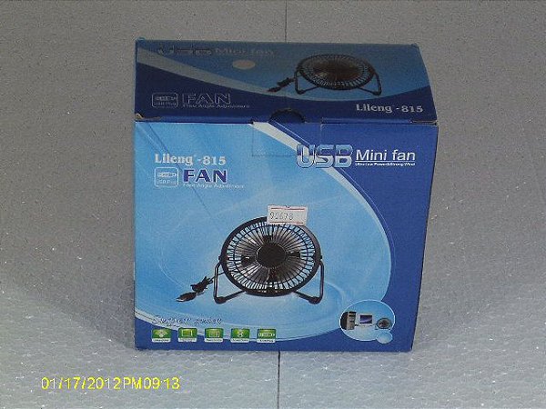 Ventilador de arrefecimento alimentado por USB 4-Blade - Branco