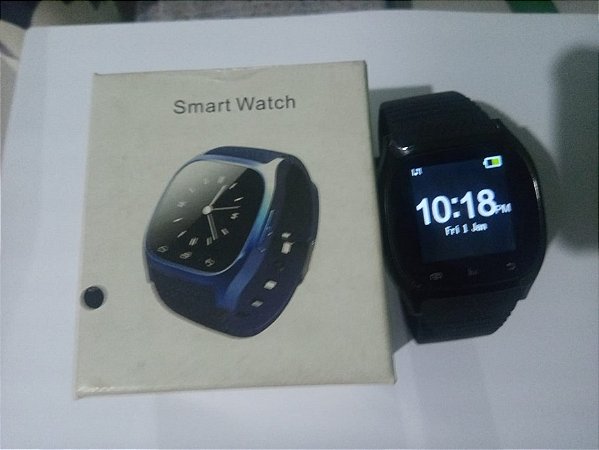 Relógio smartwatch usb charger - Preto