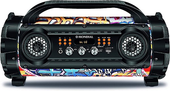 Caixa de Som Amplificada Mondial, Thunder Street, Bivolt, 100W RMS - MCO-08