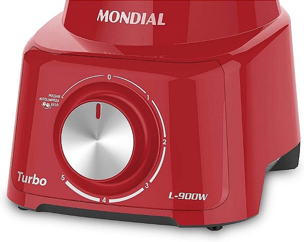 Liquidificador Turbo Full, Mondial, Vermelho, 900W, 220V - L-900 FR