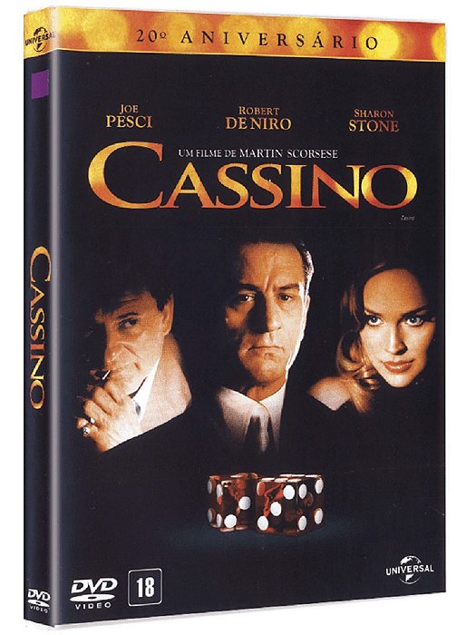 Dvd Cassino - Sharon Stone, Martin Scorsese - Lacrado Novo