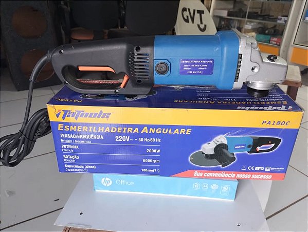 Esmerilhadeira angular lixadeira profissional pa180c 2000w 220v