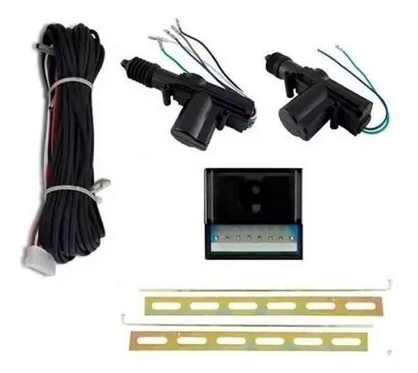 Kit Trava Elétrica Universal 2 Portas Fácil Instalação Tech