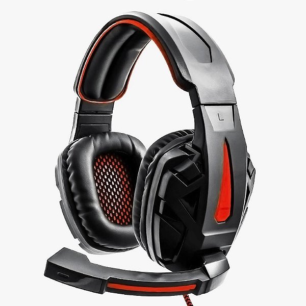 Fone De Ouvido P2/usb Headset Gamer C/luz Subwoofer Mic Df90