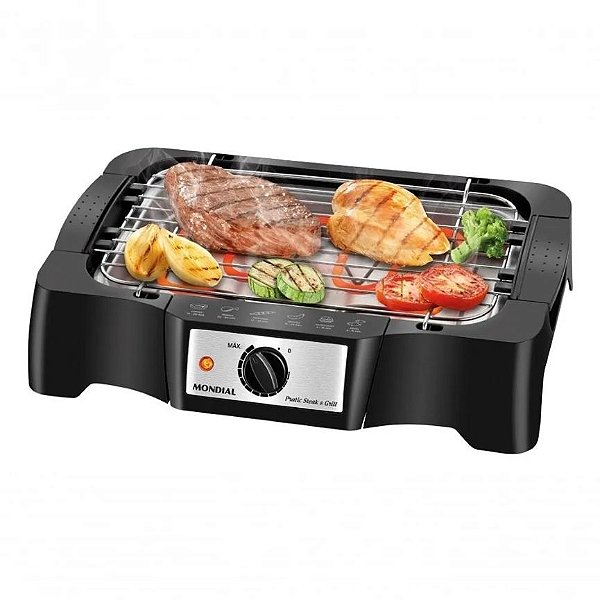 Churrasqueira Elétrica Mondial Pratic Steak & Grill Ii Ch-07 220v