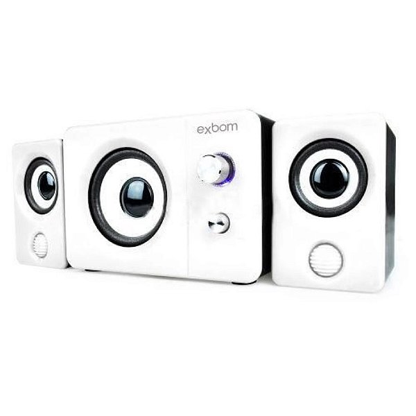 Caixa de Som 2.1 9W Mini System - Cs-210 - Branca
