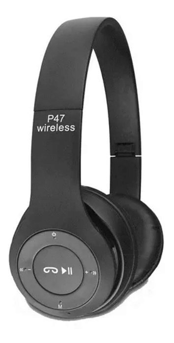 Fone De Ouvido Bluetooth P47 Wireless 5.0 Headphone Micro Sd