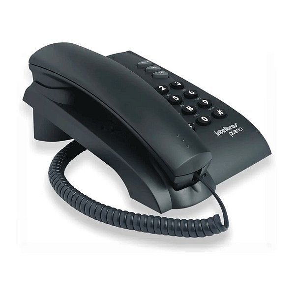 Telefone com Fio Intelbras Pleno sem chave Preto