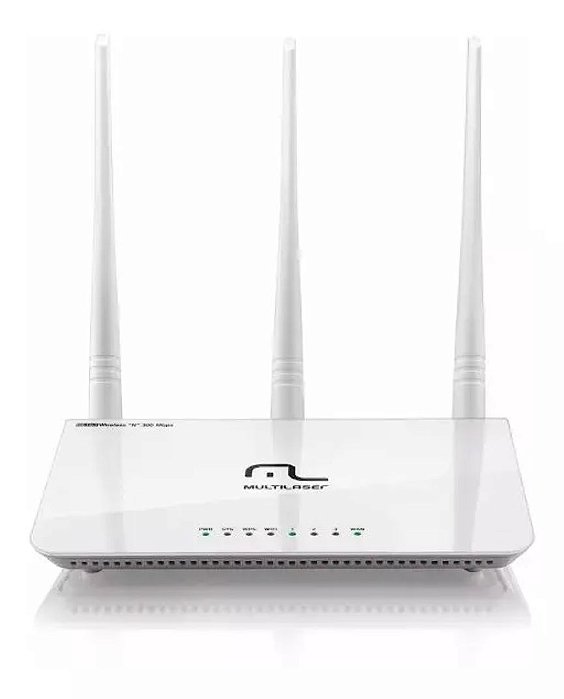 Roteador Três Antenas Branco Ipv6 300 Mbps - Multilaser - Re163