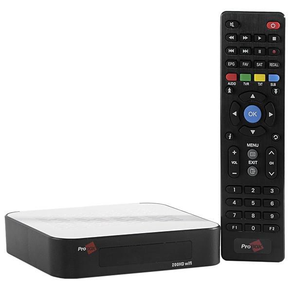 Receptor FTA Probox 200HD Wifi IPTV Bivolt – Preto/Branco