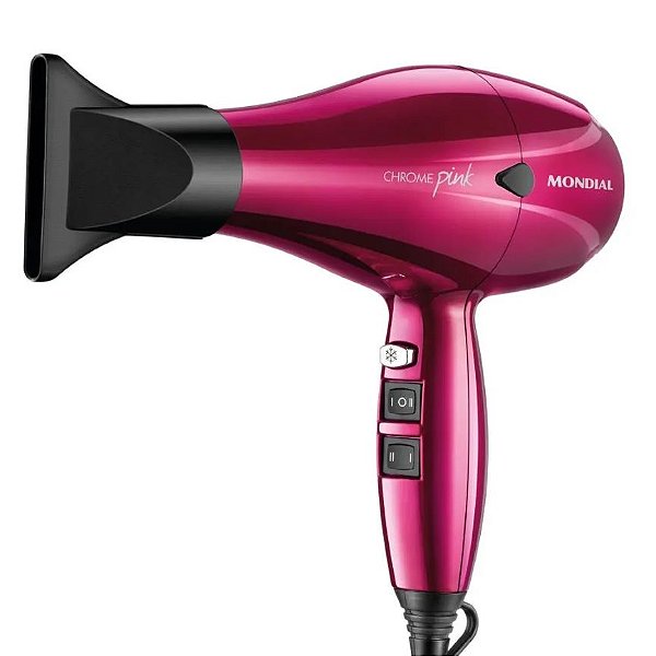 Secador Profissional Mondial Chrome 2000w Pink SC-33