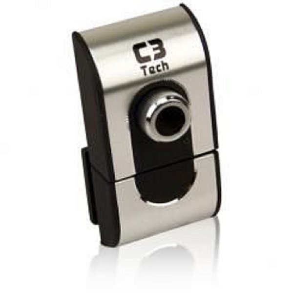 WEBCAM 300K 2.0M COM MICROFONE PRATA/PRETO 660 C3 TECH