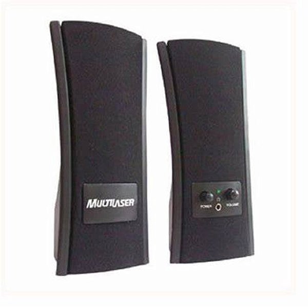 Caixas de som Multilaser SP053 1W RMS USB, áudio P2