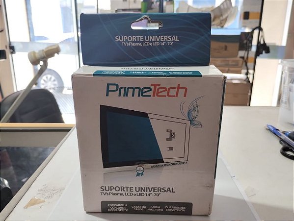 Suporte Fixo Universal para TV - Linha Prática - 14 - 70 - Prime Tech - Alumínio - Primetech