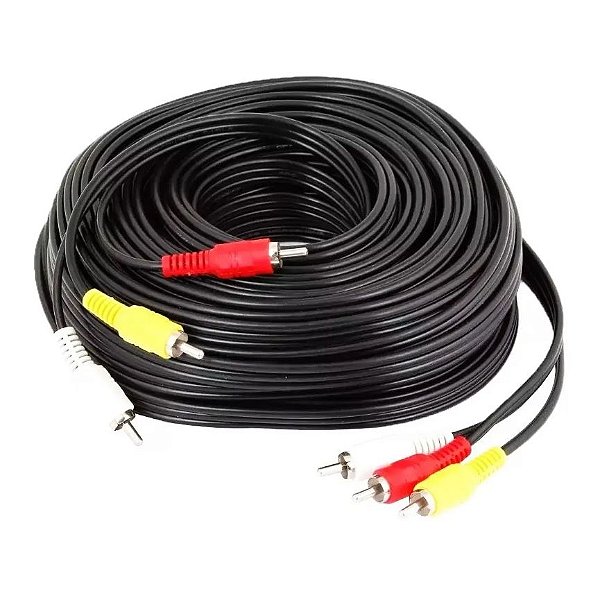 Cabo Extensor av rca de 9,6 metros