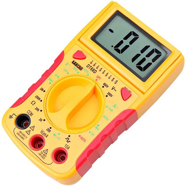 Multímetro Digital Com Teste De Rede Modelo Dt68d