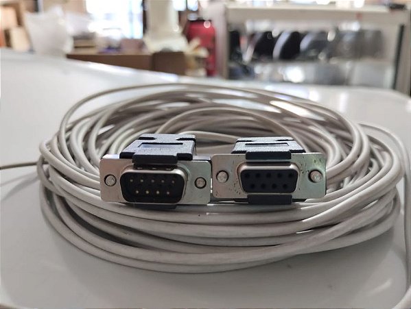 Cabo Extensor Serial Db9 Macho X Db9 Femea 13,8 Mts