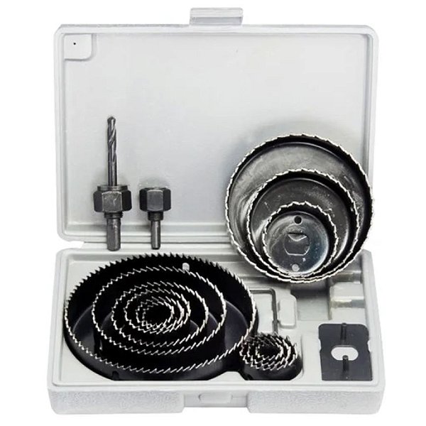 Jogo de Serra Copo para Madeira com 12 Peças - MTX-704729