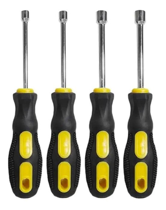 Kit De Chave Canhão 4 Peças (5mm/ 6mm/ 7mm/ 8mm) - Eda 8vq